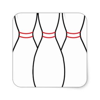 324x324 Bowling Pin Stickers Zazzle