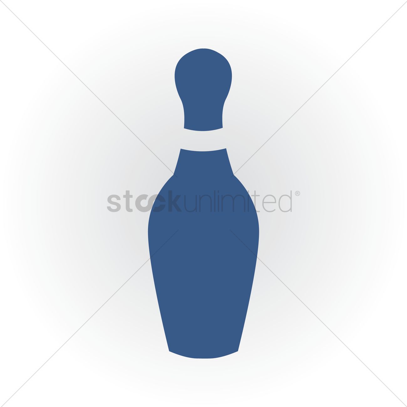 1300x1300 Bowling Pin Vector Image