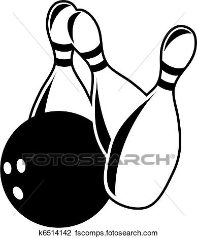 388x470 Clip Art Of Ten Pin Bowling K6514142