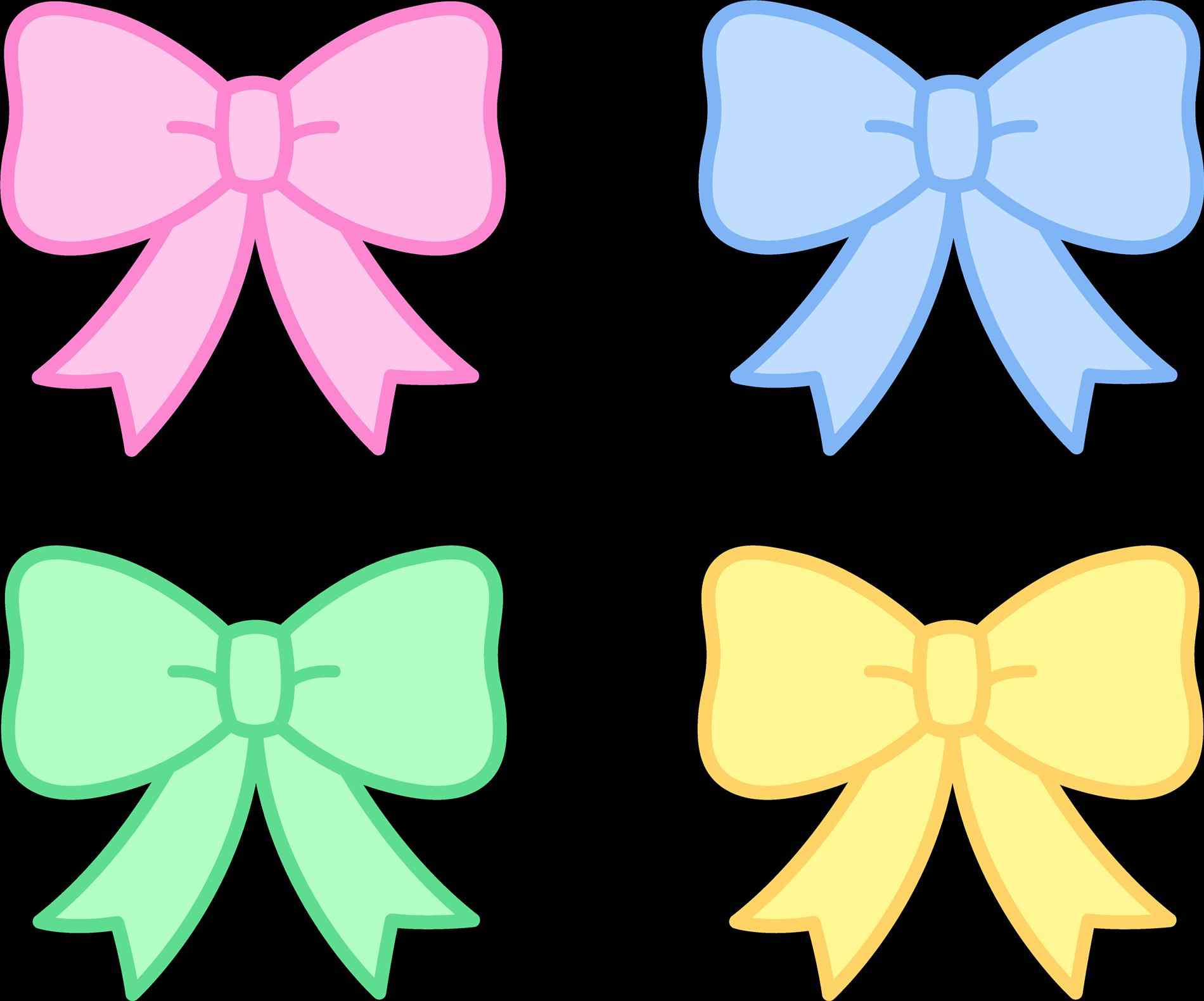 1900x1580 Bows For Girls Clipart Bow Coloring Page Free Clip Art Simple Hair