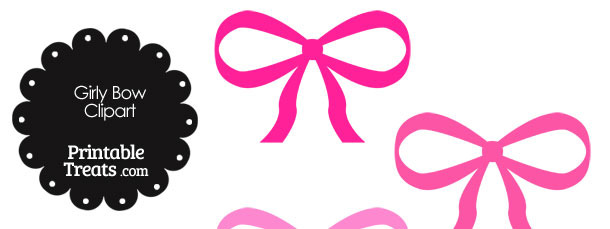 610x229 Girly Bows Clipart