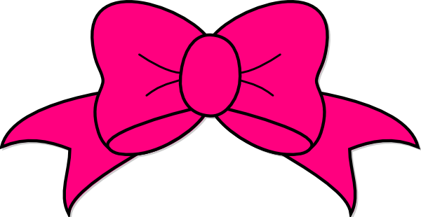 600x310 Pink Bows Clipart