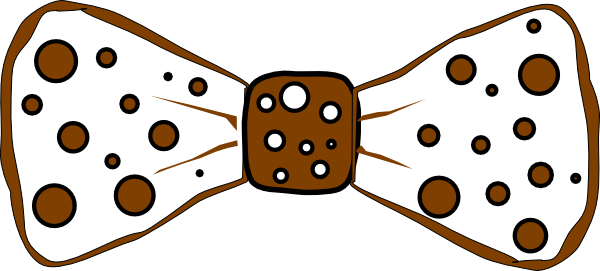 600x271 Brown Bowtie Clip Art