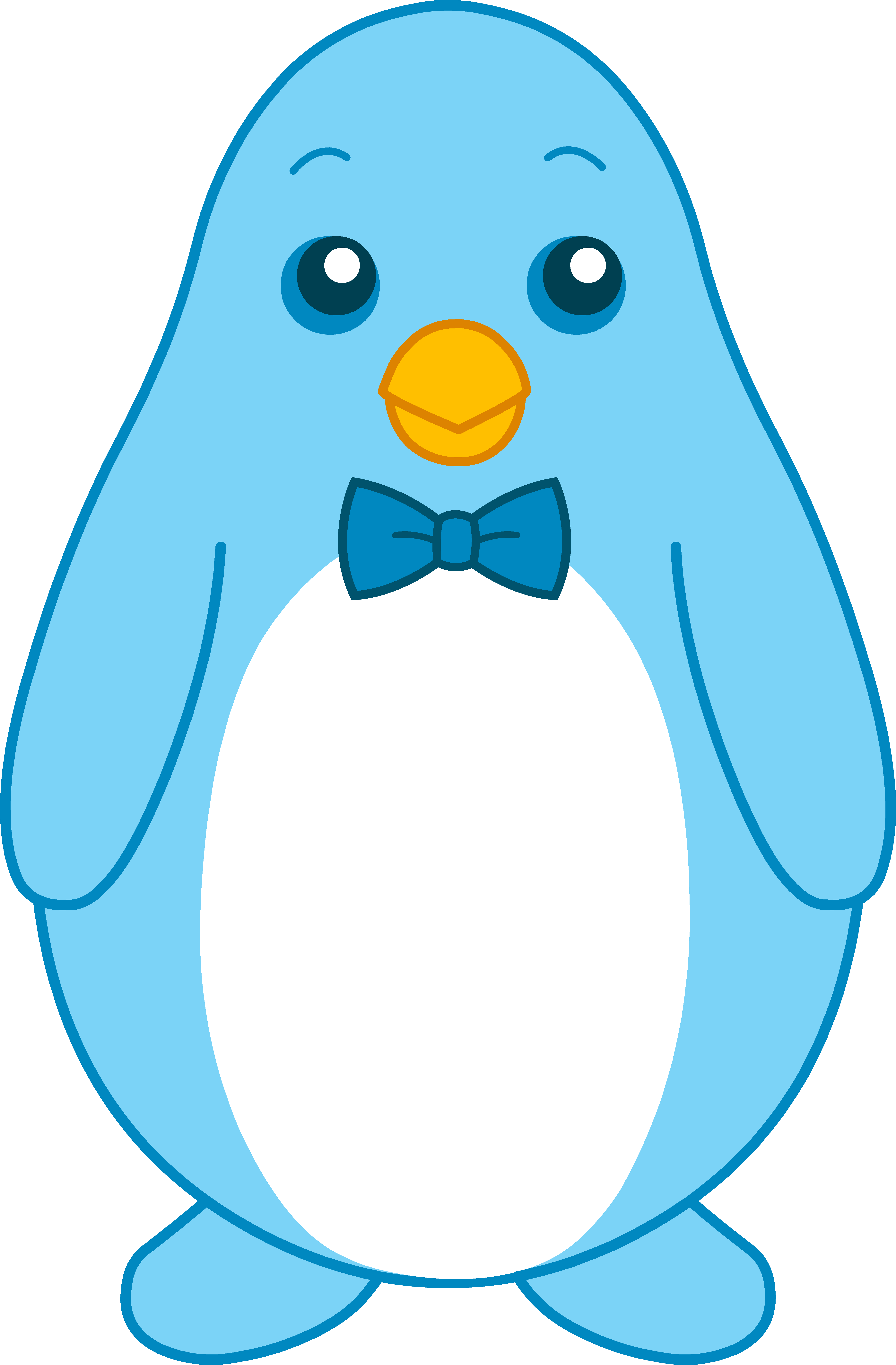 4583x6978 Little Blue Penguin With Bow Tie