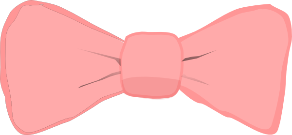 600x279 Pink Bow Tie Clipart