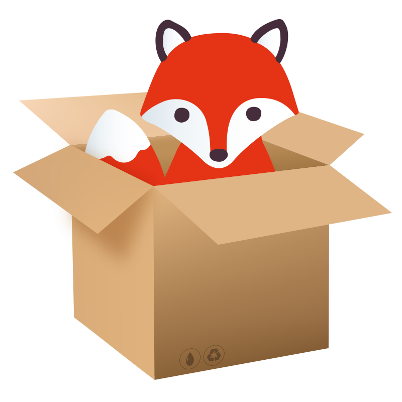800x800 Fox Clipart Box