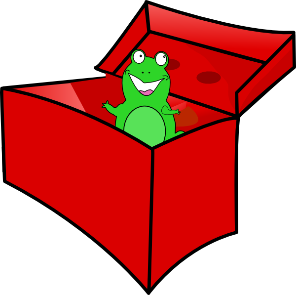600x597 Frog In The Box Clip Art