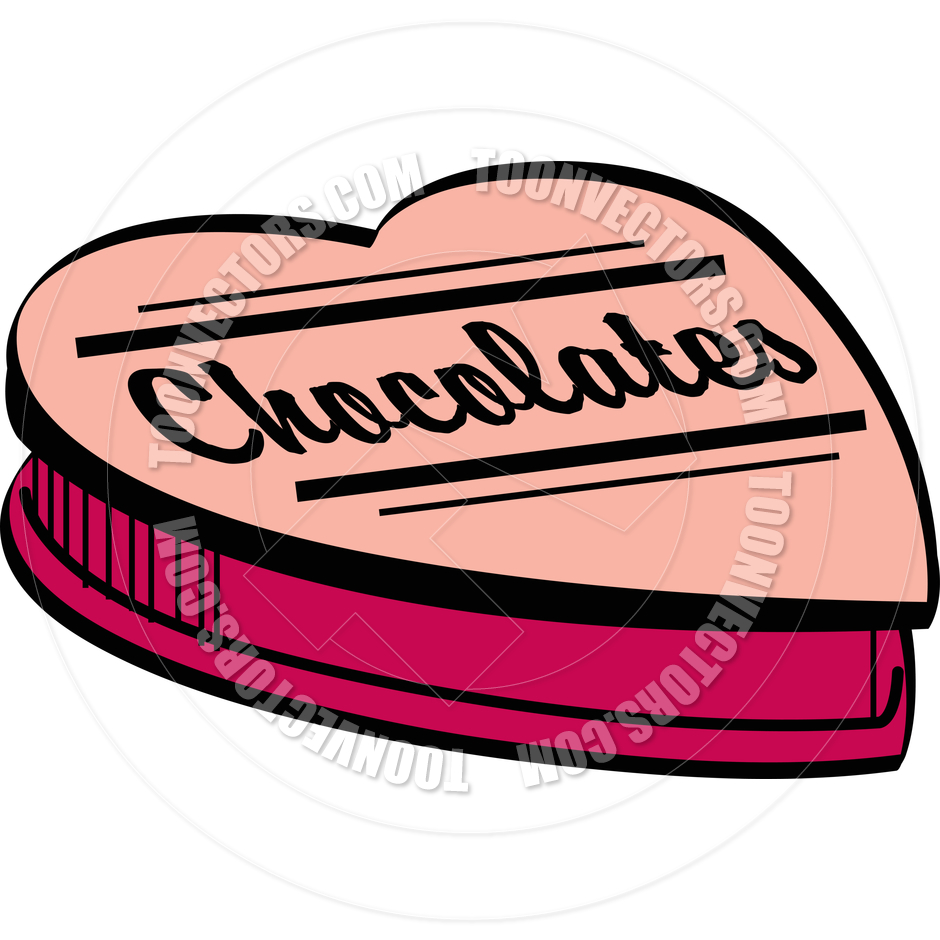 940x940 Cartoon Valentine Chocolates Vector Illustration By Clip Art Guy