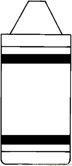 236x539 Blank Crayon Template Art Amp Crafts For Kids