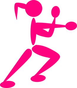 261x297 Girl Boxing Clip Art