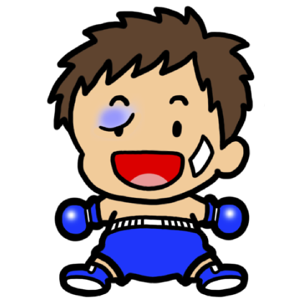 600x600 Hurt Boxer Character Clip Art