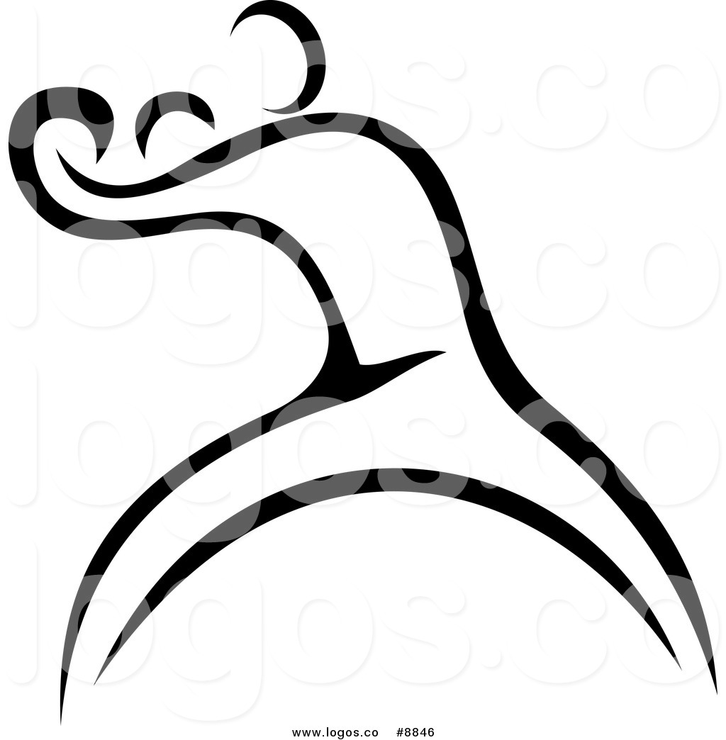1024x1044 Royalty Free Clip Art Vector Logo Of A Black And White Boxer