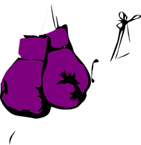 291x299 Dina, Purple, Boxing Gloves Clip Art