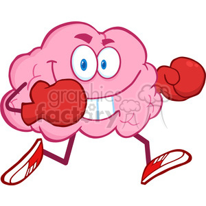 300x300 Royalty Free 5838 Royalty Free Clip Art Brain Cartoon Character