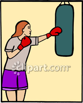 280x350 Woman Training With Boxing Equipment