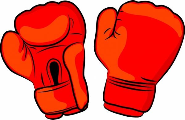 600x391 Red Boxing Gloves Free Vector In Adobe Illustrator Ai ( Ai