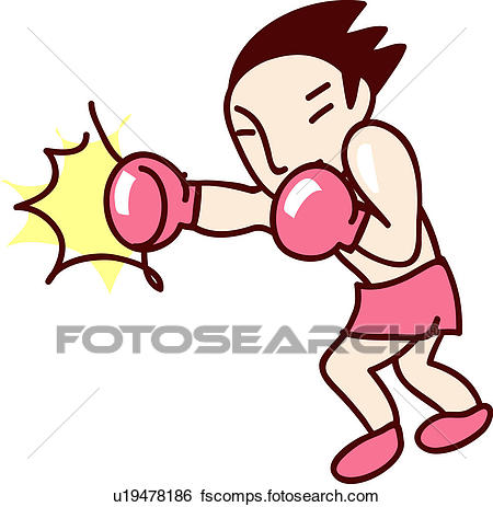 450x463 Clip Art Of Fighter, Player, Punching, Boxing Glove, Glove, Sports