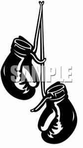 168x300 Clipart Of A Pair Of Boxing Gloves