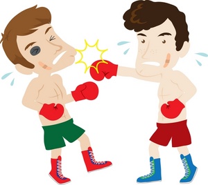 300x268 Boxing Clip Art