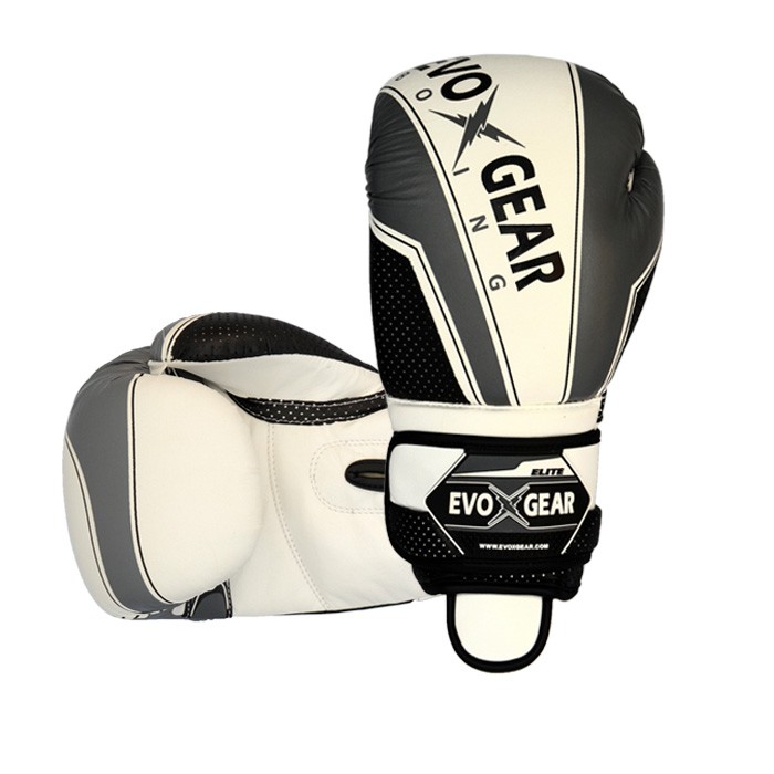 700x700 Evoxgear Elite Boxing Glove Gray 14oz, High Quality Boxing Gloves