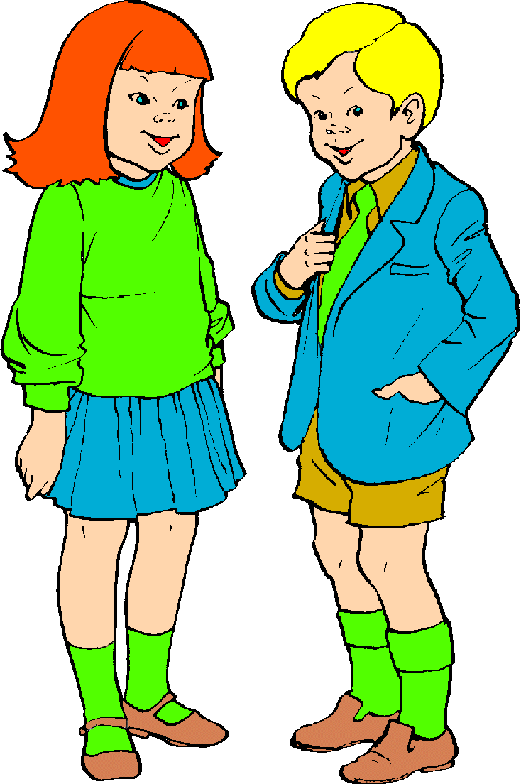 734x1104 Boy And Girl Clipart