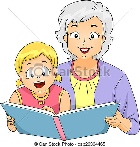 447x470 Girl Clipart Grandma