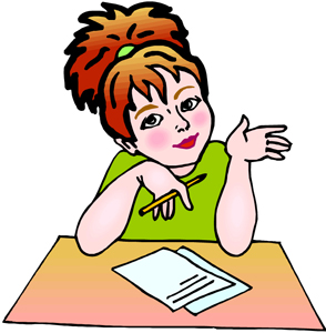 294x300 Writing Cliparts Girls