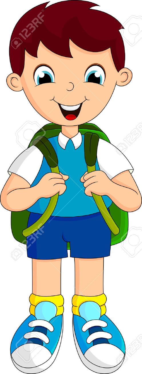 497x1300 School Boy Clipart