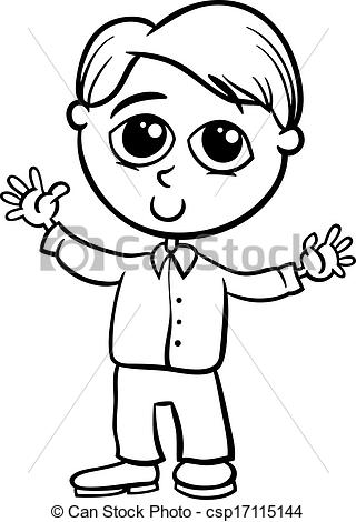 320x470 Boy Clipart Black And White