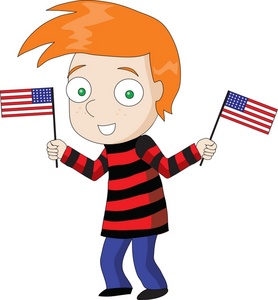 278x300 Free American Flags Clip Art Image