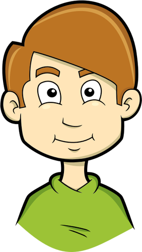 282x500 Brown Haired Boy Avatar Vector Clip Art Public Domain Vectors