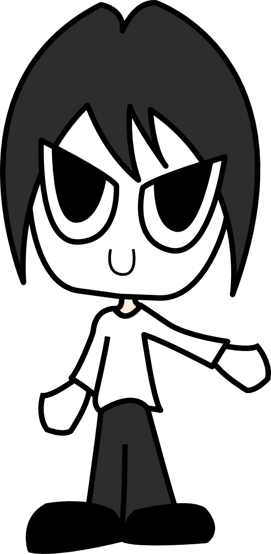 555x1133 Clip Art Boy 2 Black White Line Background Wall