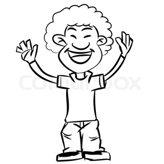 320x320 Vector Illustration Cartoon Character, Cartoon Teen Boy Older