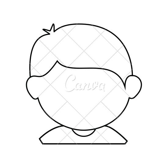 550x550 Boy Face Cartoon Avatar