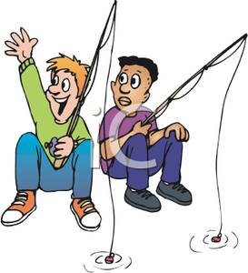 273x300 Fishing Clipart Two Boy