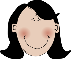 300x249 Black Hair Clip Art