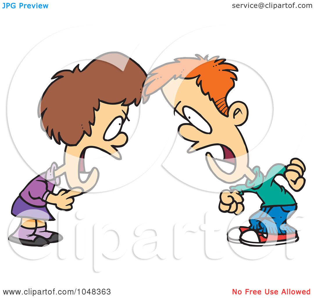 1080x1024 Royalty Free (Rf) Clip Art Illustration Of A Cartoon Boy And Girl