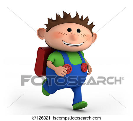 450x410 Clipart Of School Boy Running K7126321