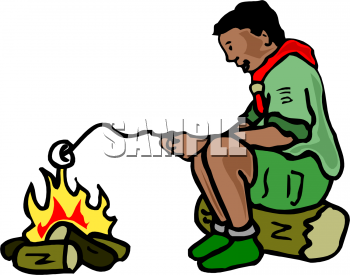 350x275 Boy Scout Camping Clipart