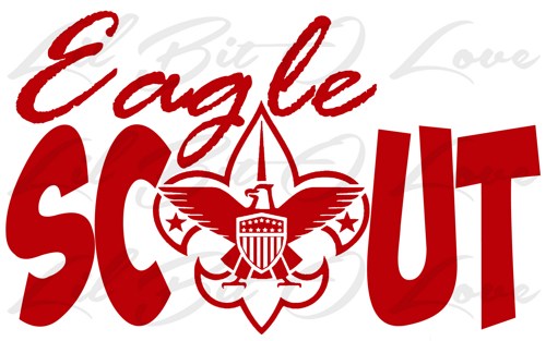 500x313 Eagle Scout Vinyl Decal Sticker Boy Scouts Bsa With Eagle Emblem
