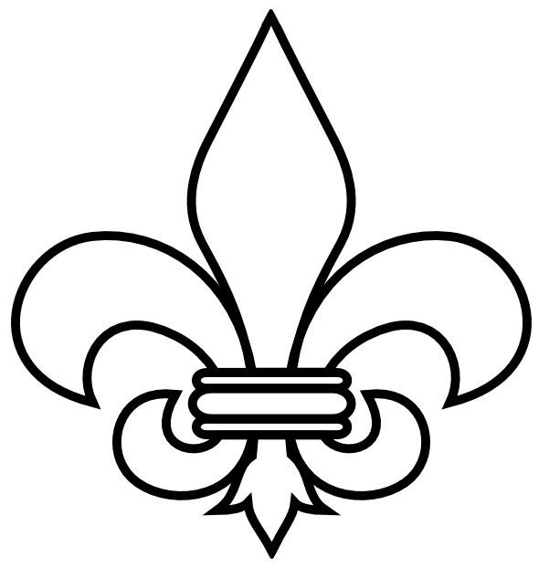601x622 Black And White Clipart Boyscouts Logo