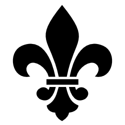 250x250 Fleur De Lis Scout Picture Clipart