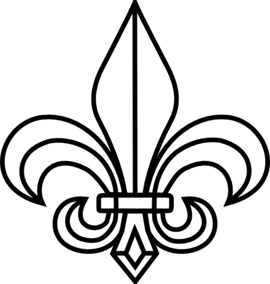 536x564 Fleur De Lis Boy Scout Clipart Opaque