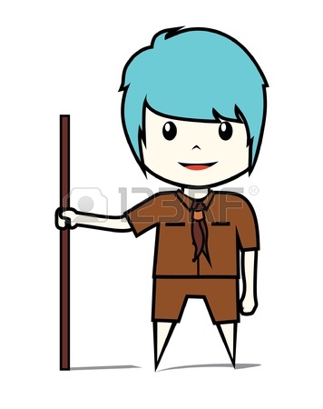 356x450 Boy Scout With Camping Tent Royalty Free Cliparts, Vectors,