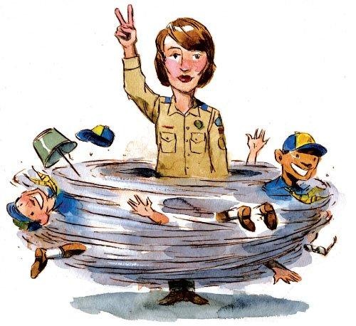 500x458 Scout Leader Clipart