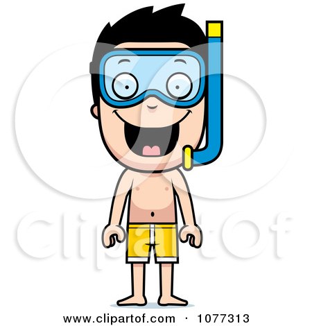 450x470 Cartoon Clipart Of A Black And White Summer Grandpa Wearing Swim