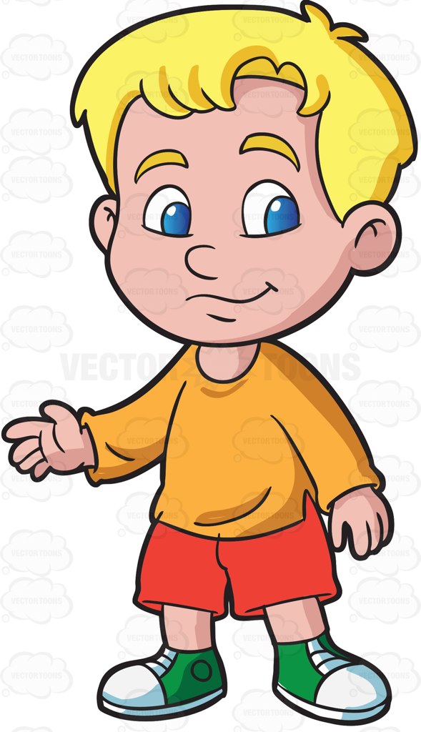 589x1024 A Preschooler Boy In Sweatshirt And Shorts Cartoon Clipart