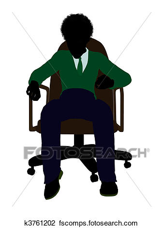337x470 Clip Art Of African American School Boy Sitting In A Chair