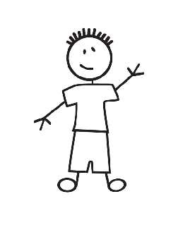 252x336 Boy Stick Figure Clipart