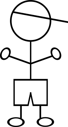 224x416 Boy Stick Figure Clipart